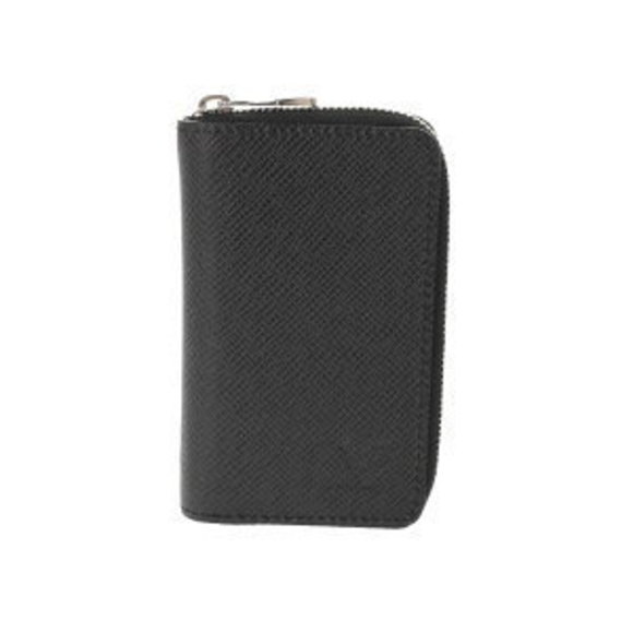 Louis Vuitton Leather Zippy Wallet Black Noir Coin Taiga - Picture 1 of 9